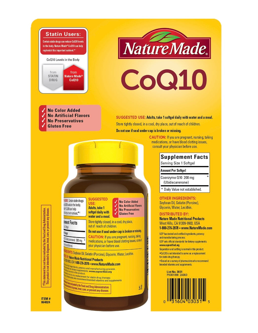 Costco Nature Made Co Q10 200mg 140顆