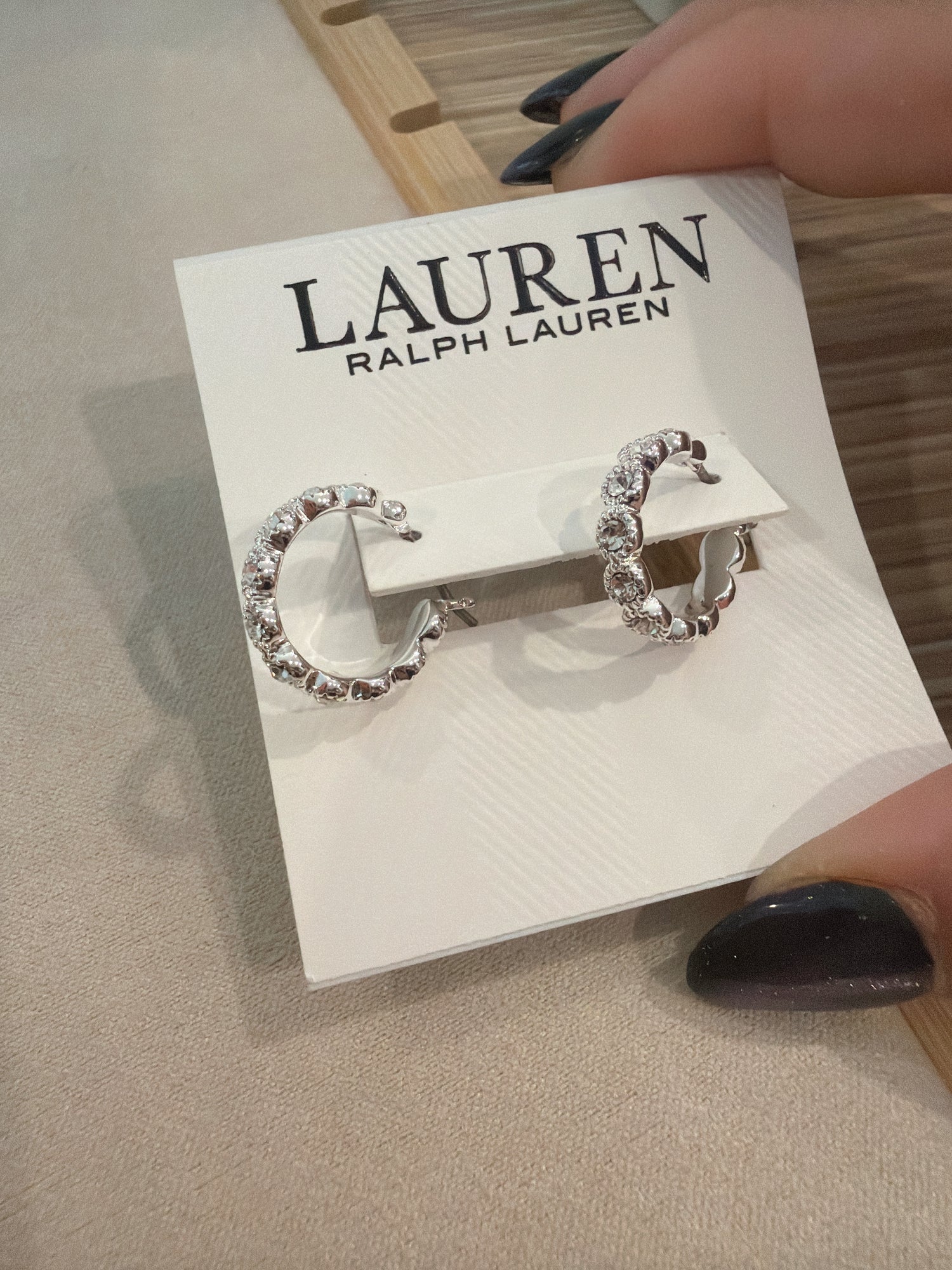 百貨 RL專櫃 小圈耳環