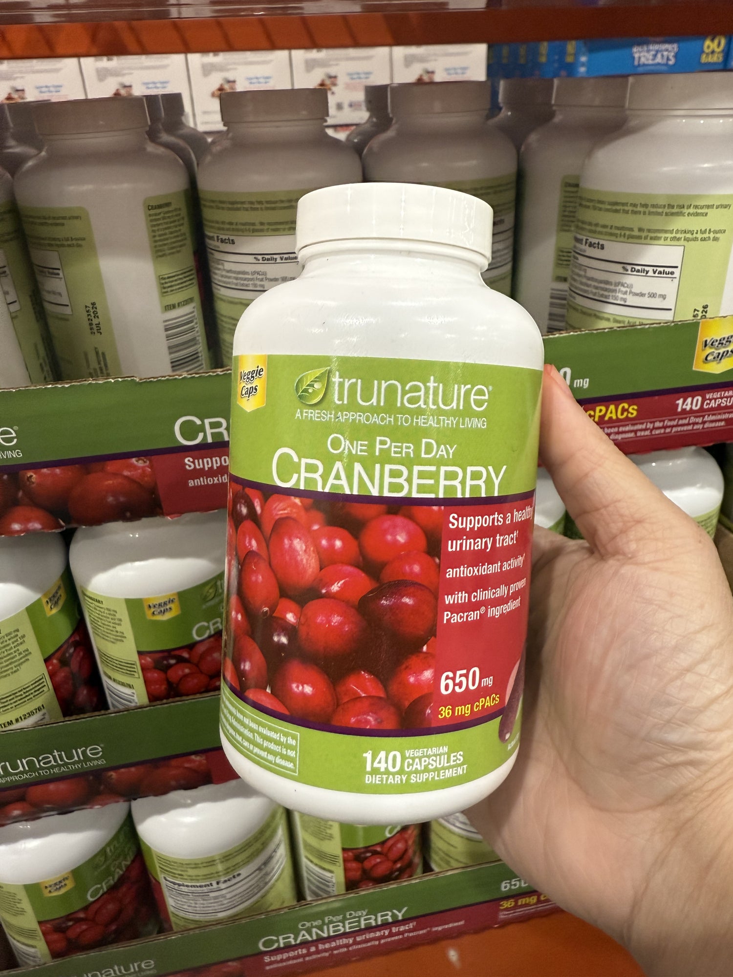 Costco truenature 蔓越莓錠 140顆