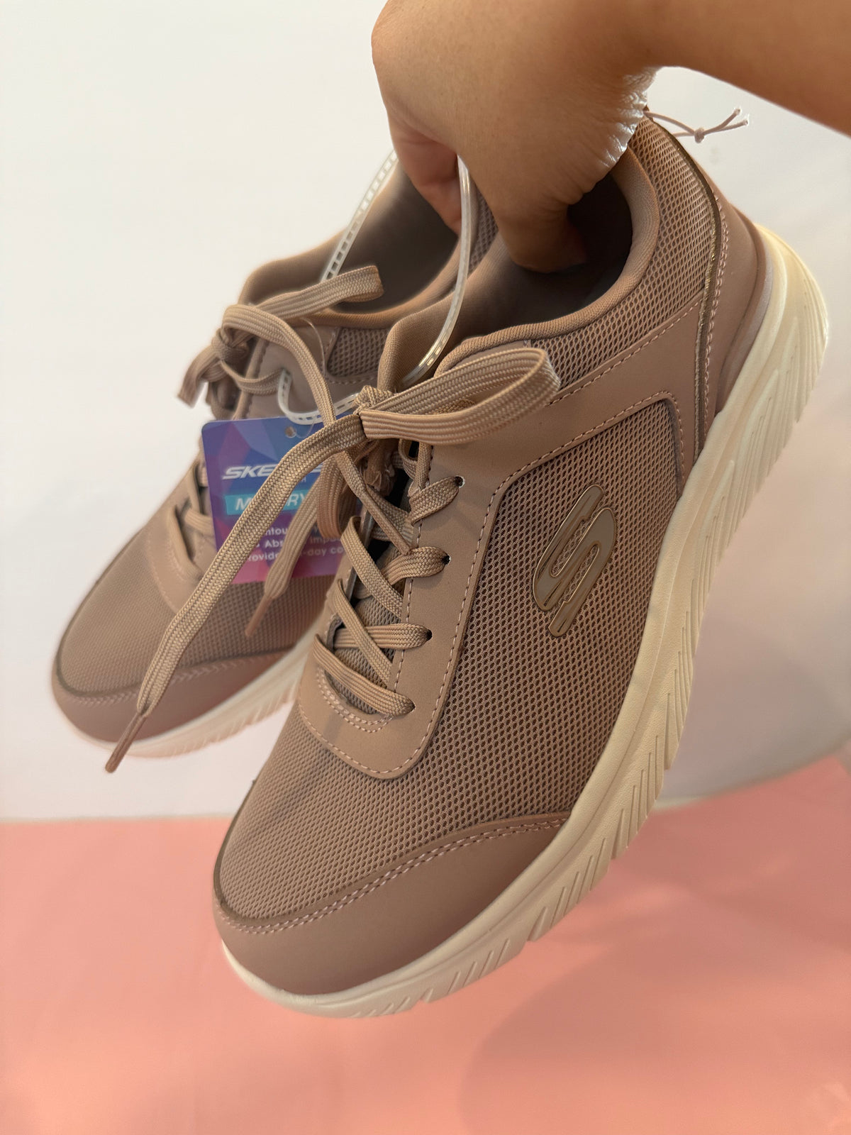 挖寶現貨 Skechers 記憶軟墊鞋 乾燥玫瑰 美國7碼