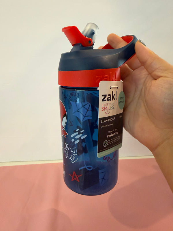 挖寶現貨 Zak 不漏兒童水壺 蜘蛛人473ml