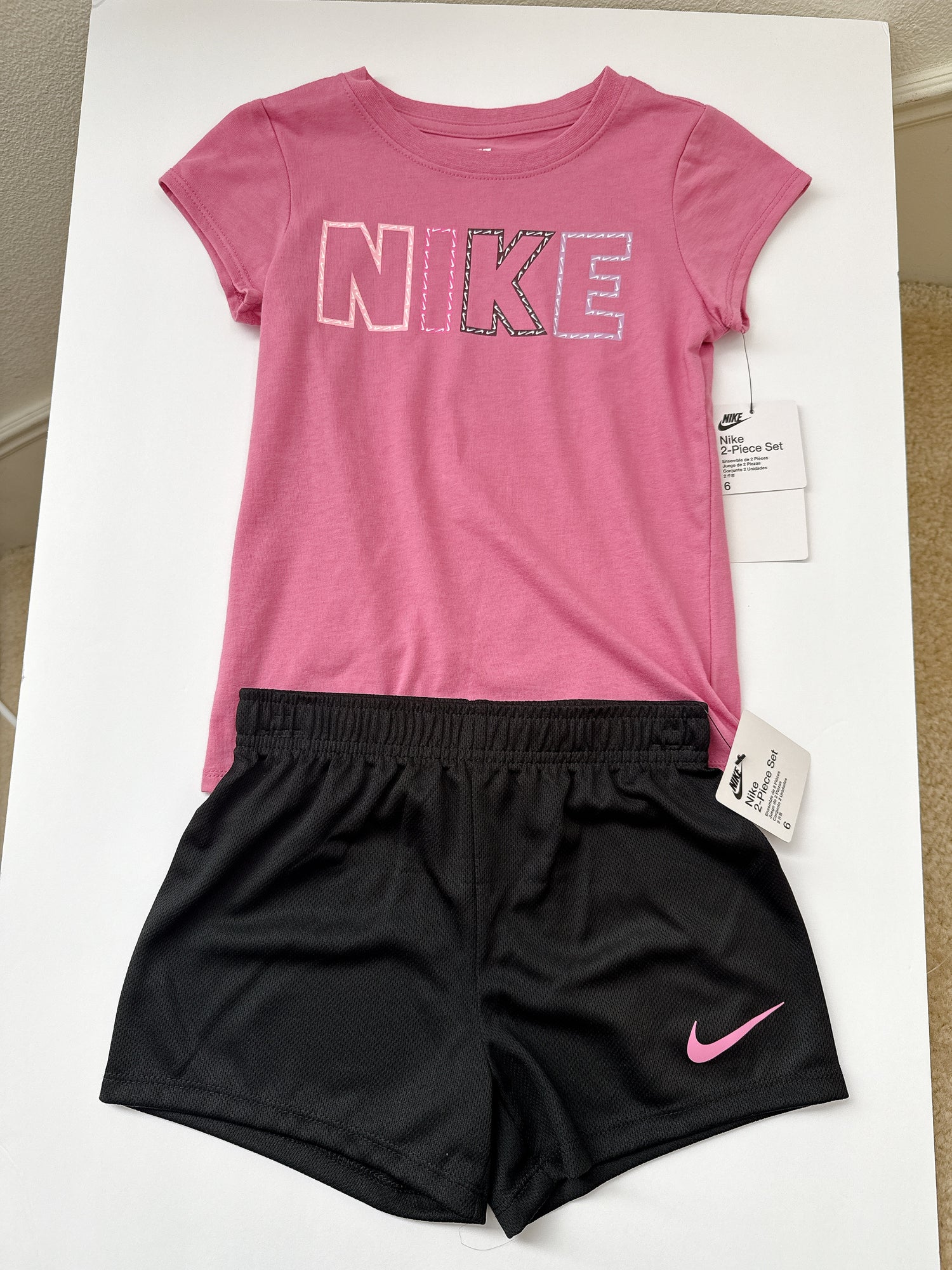 現貨 Nike童裝 運動套裝 乾燥粉 6歲