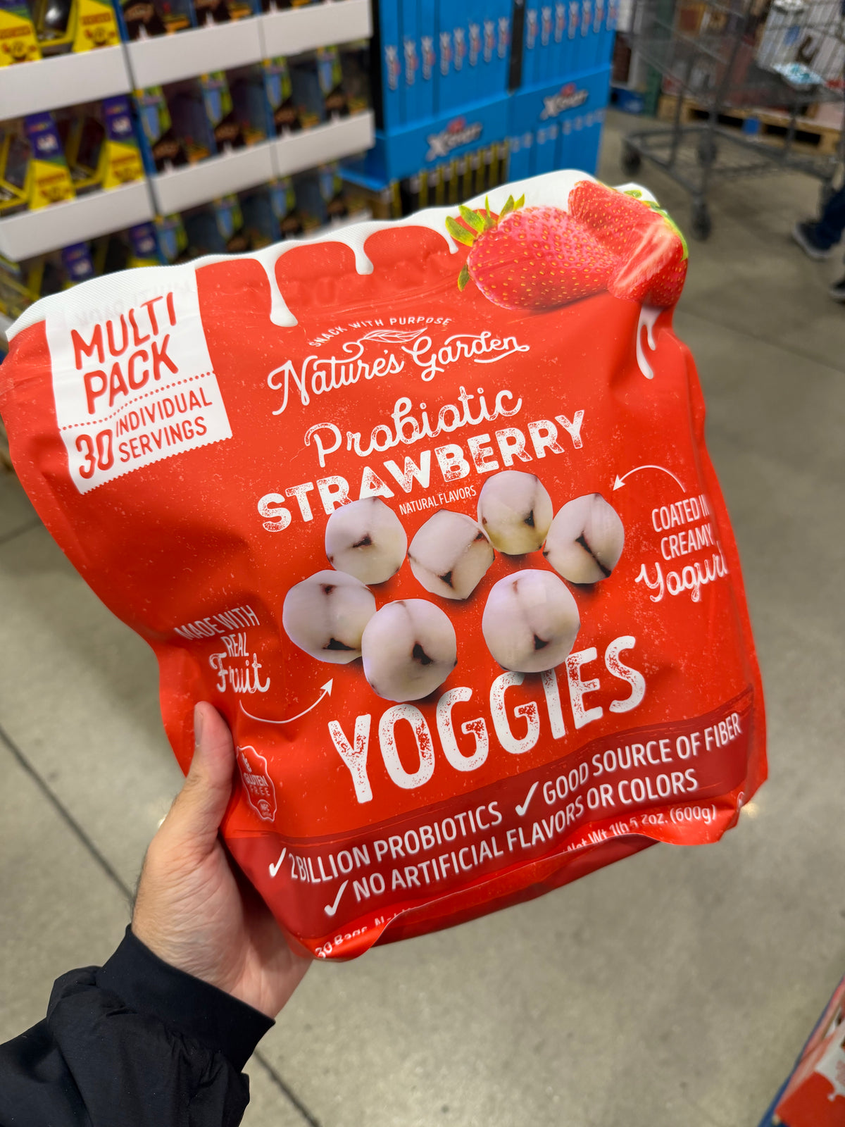 Costco Natures Garden Yoggies 草莓益生菌 - 30小包