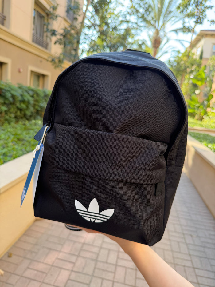Adidas 三葉草小後背包 黑色