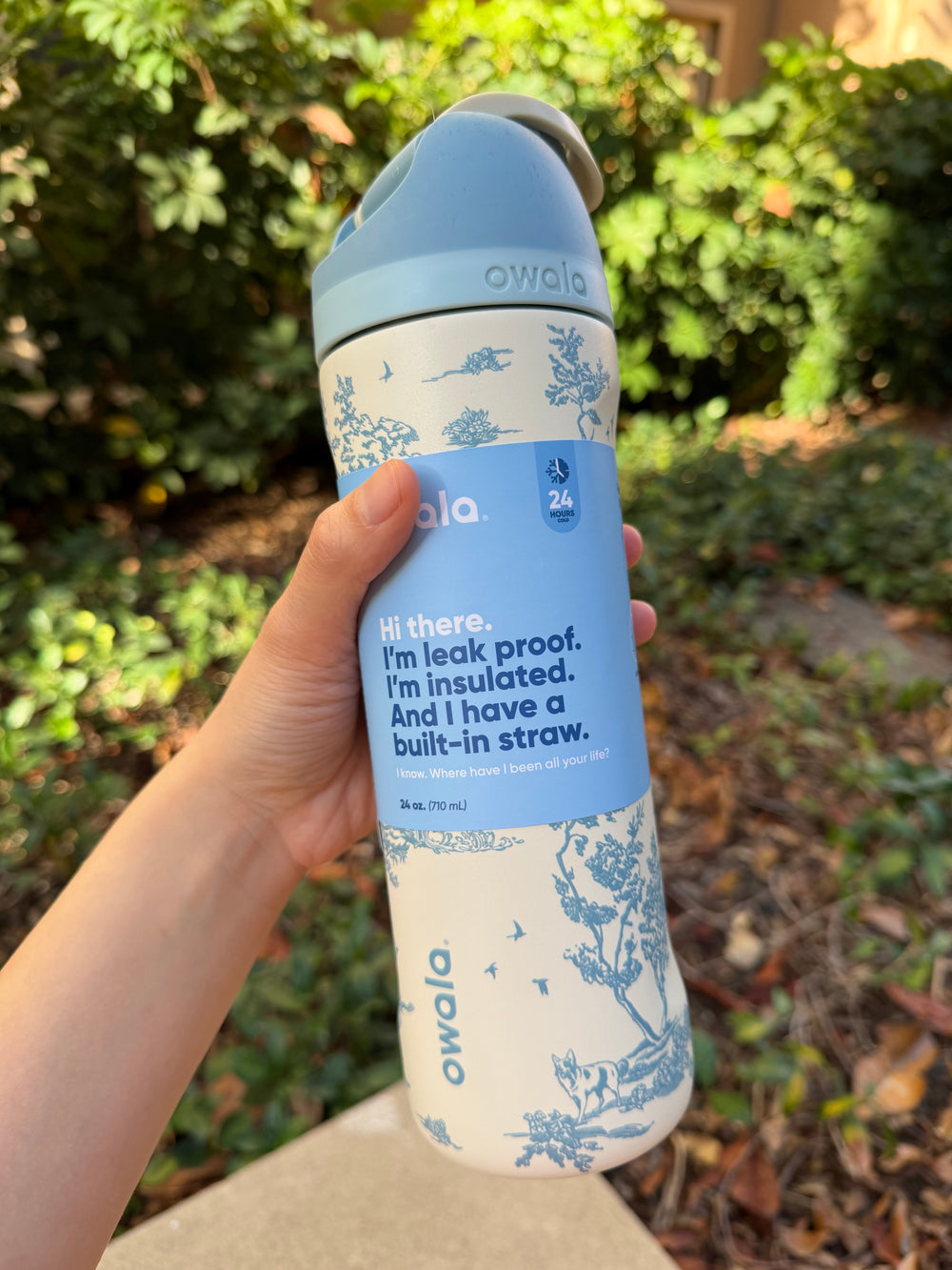 Owala 經典吸管不銹鋼水壺 - 法式鄉村 - Toile be home - 24oz