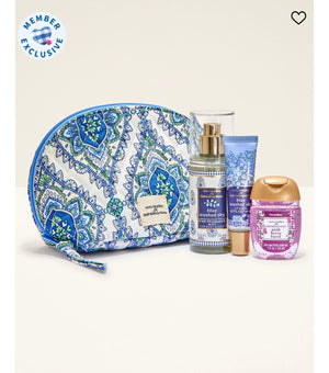 BBW x Vera Bradley 藍色 化妝包禮盒