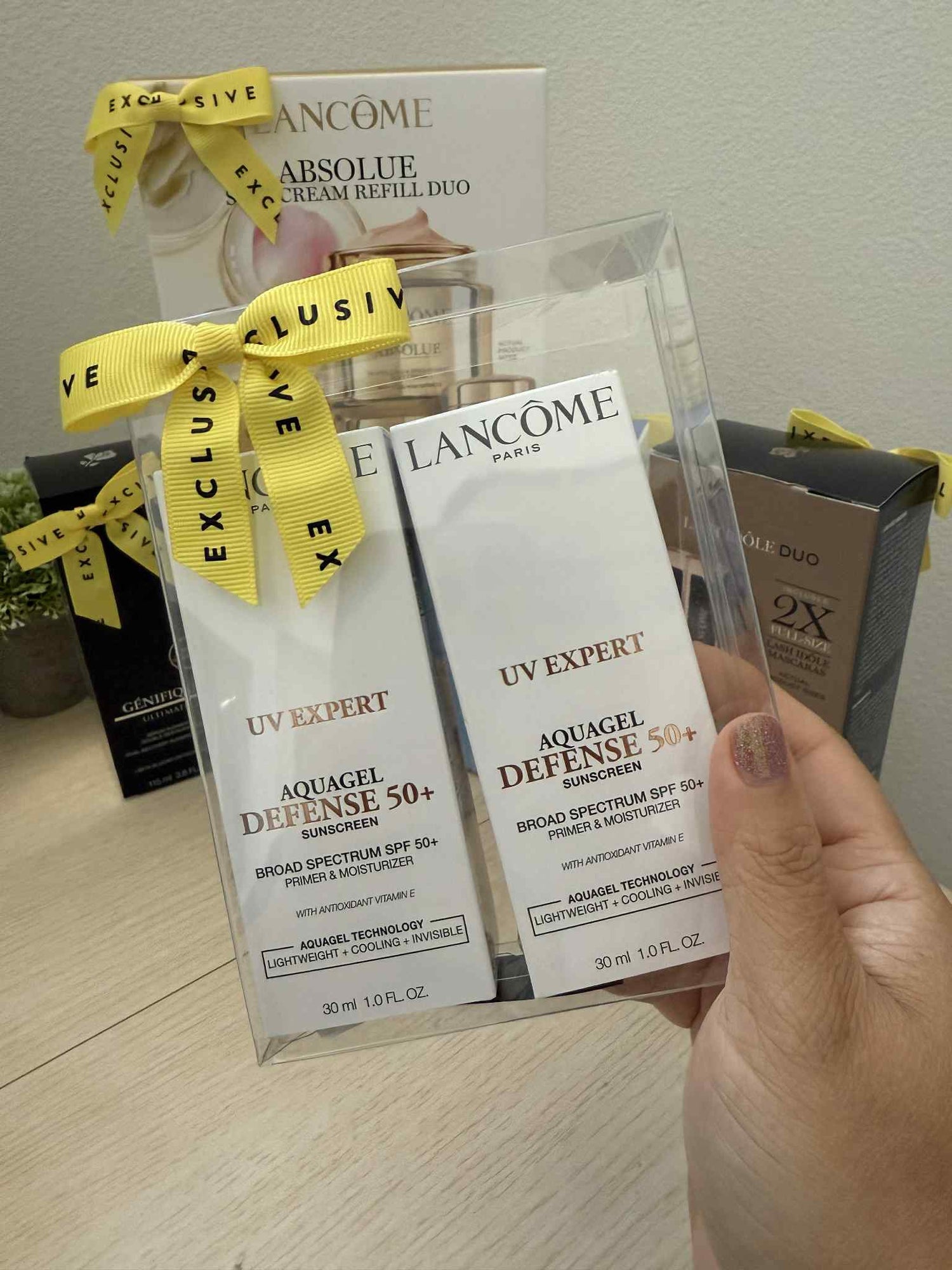 蘭蔻 Aquagel 輕盈防曬隔離霜 雙入組