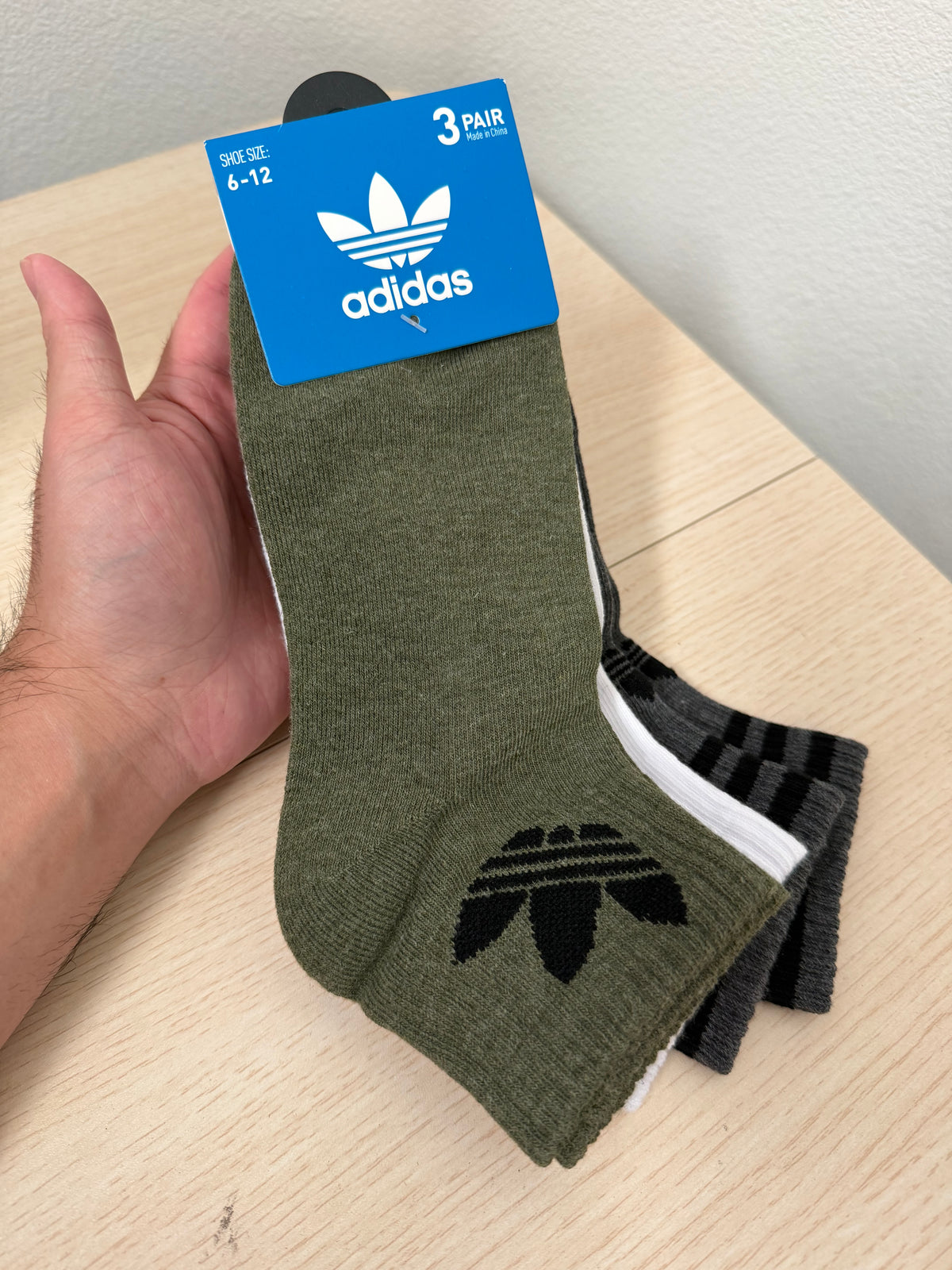 Adidas 三葉草襪子 三入組 短襪 - IV2045[23-27cm]