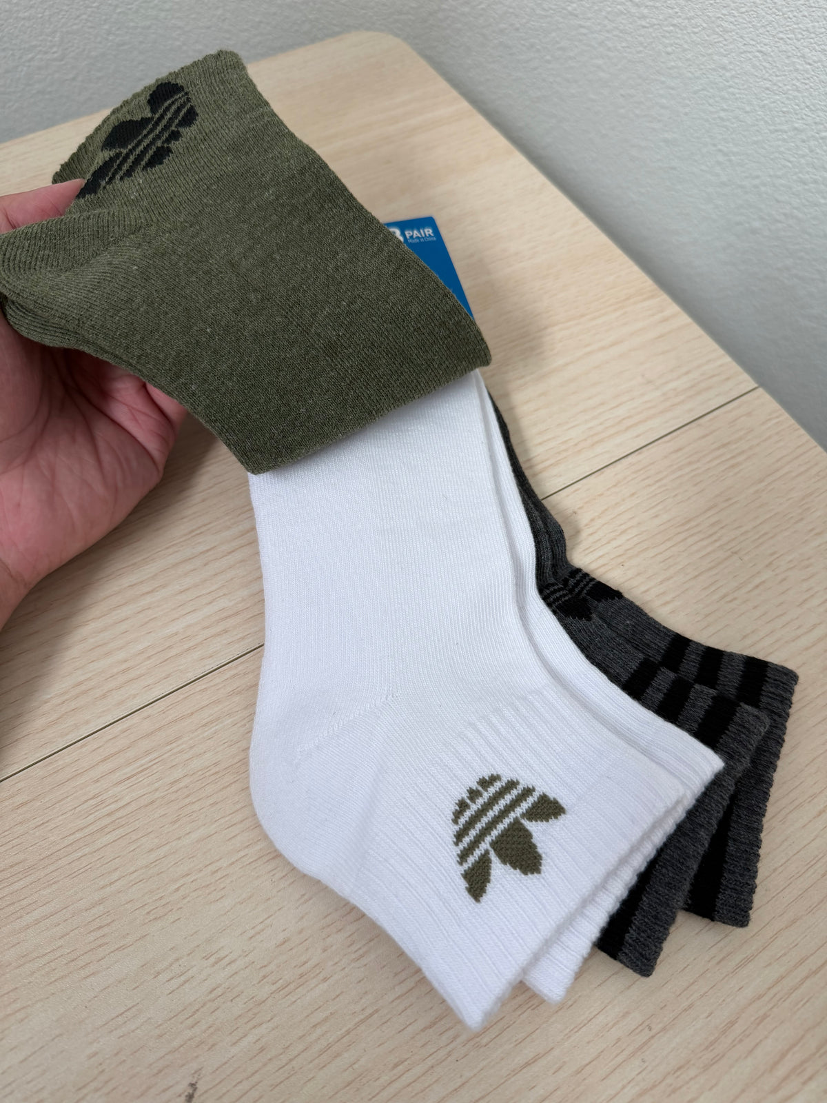 Adidas 三葉草襪子 三入組 短襪 - IV2045[23-27cm]