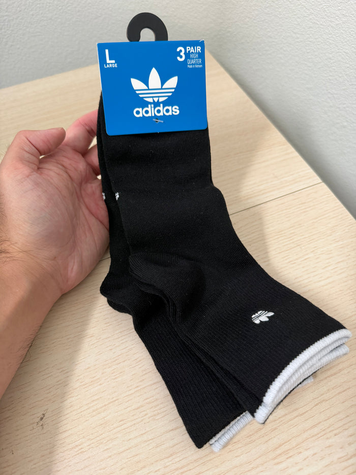 Adidas 男生 小三葉草襪子 三入組 腳踝襪 JK5236