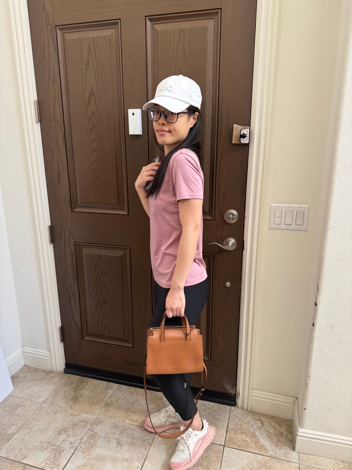 Furla 專櫃 Nuvola 拉鏈小托特 21 咖啡