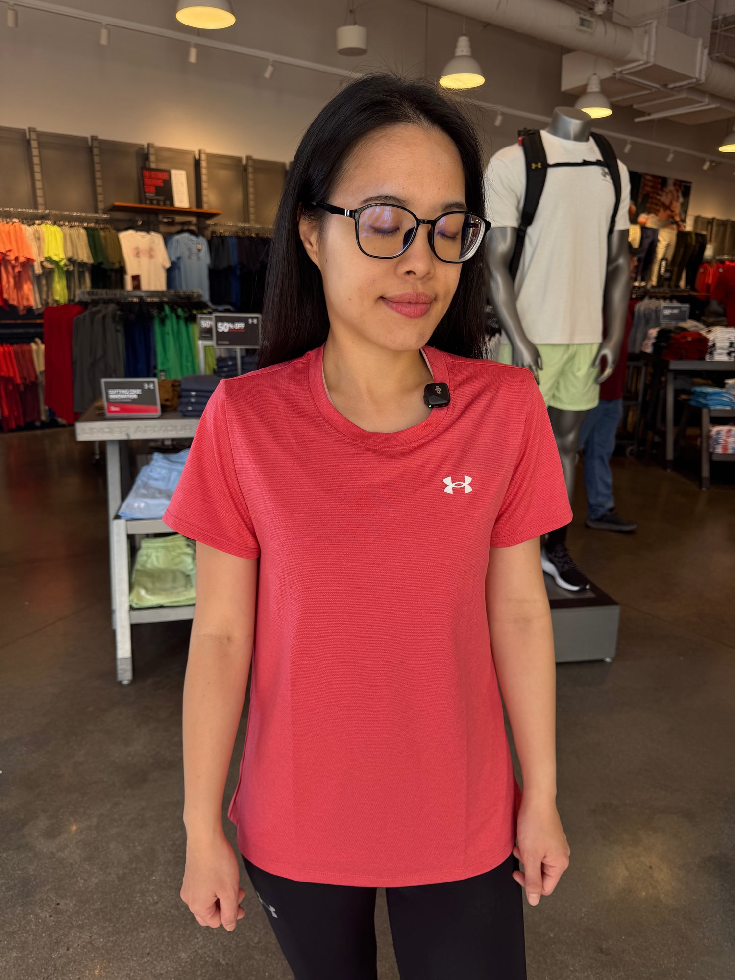 [現貨] UA 女生 圓領滑溜溜短T 泡泡