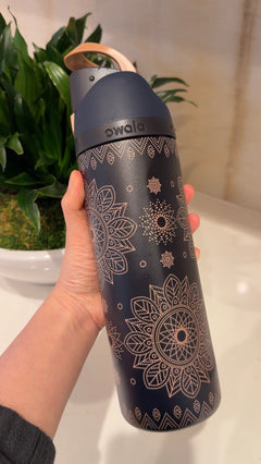 Owala 經典吸管不銹鋼冷水壺 - 午夜星空 - Midnight Rodeo - 710ml