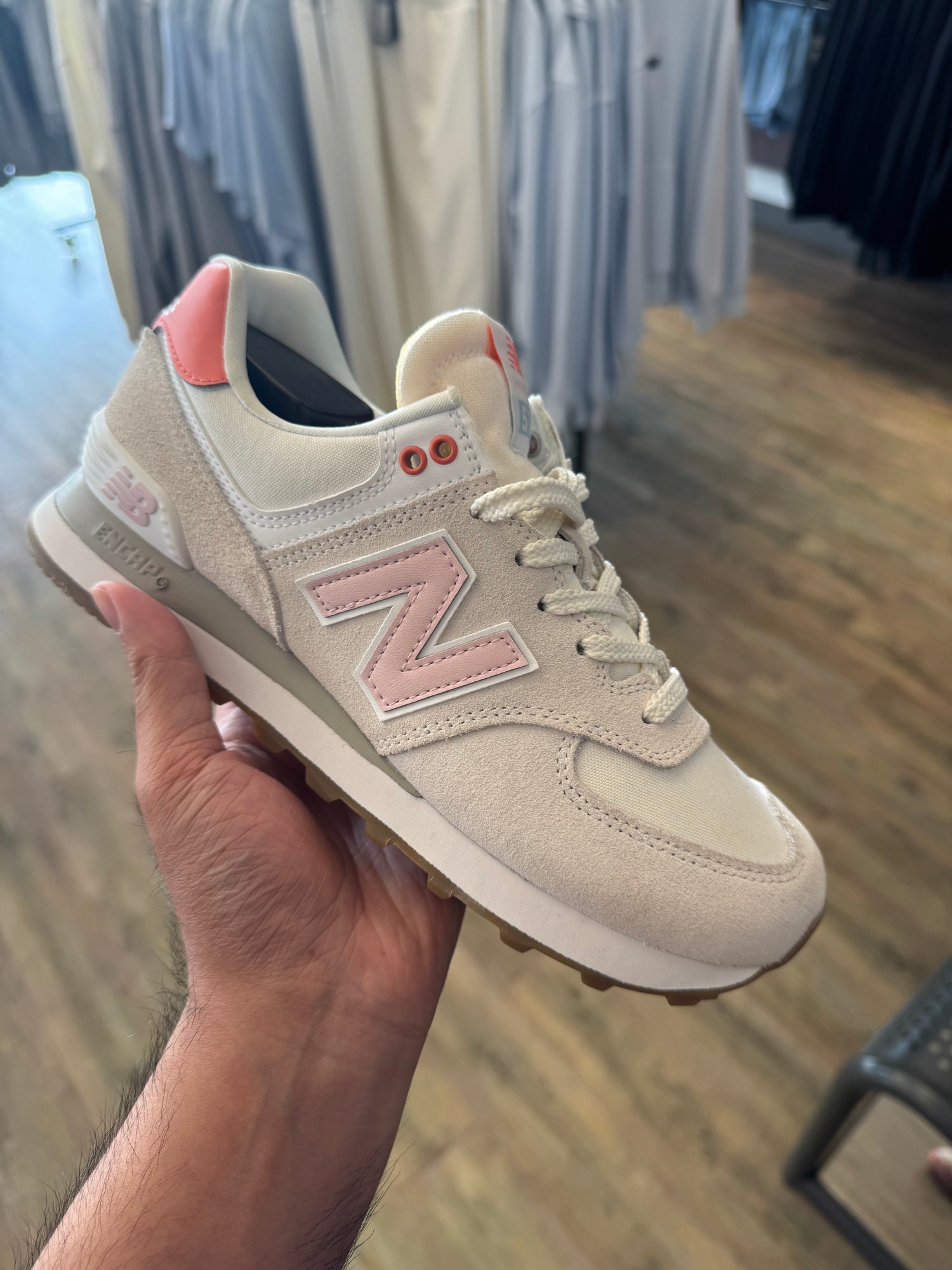 New Balance 女生 574 粉色 24cm