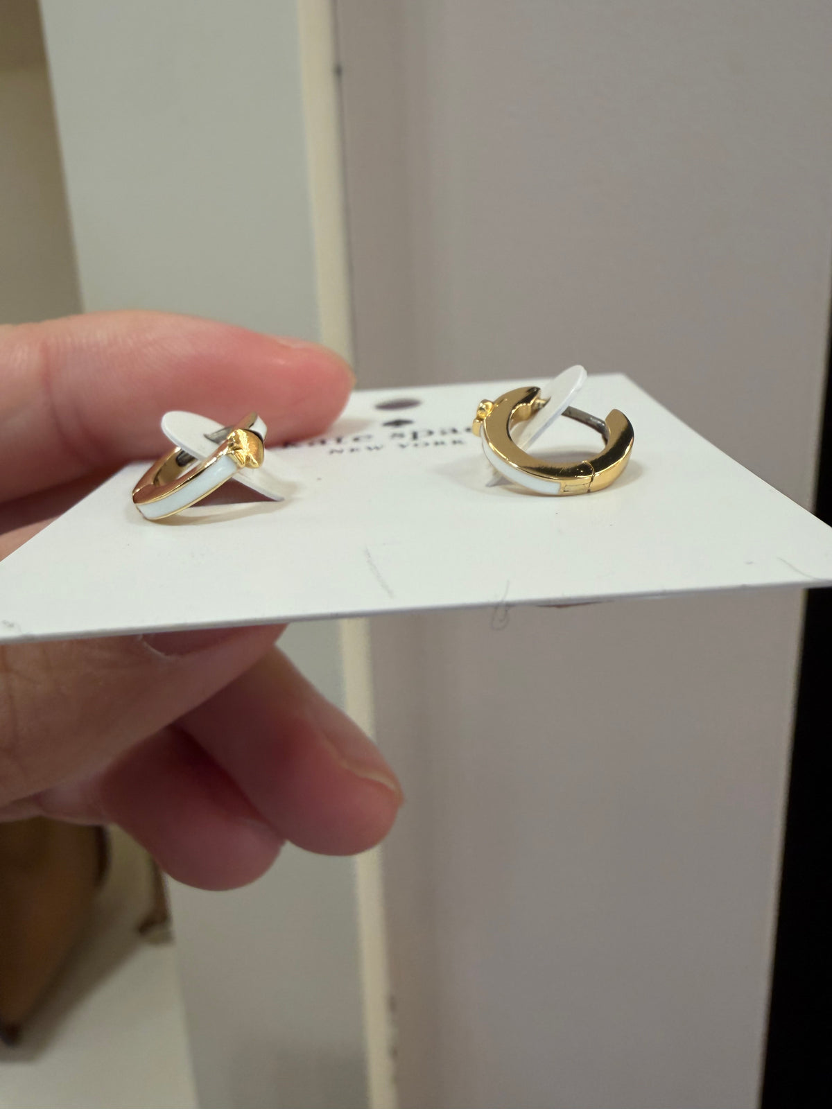 KS outlet 飾品 - 黑桃圈圈 耳針