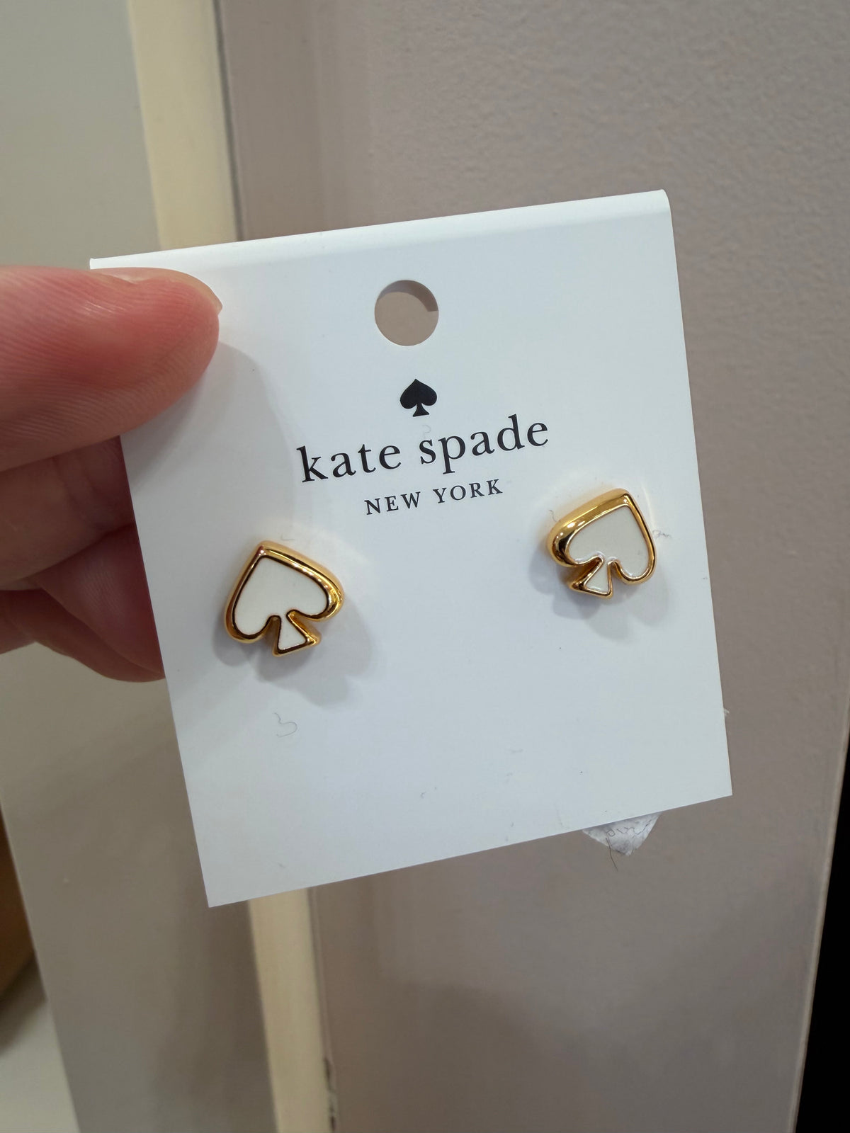 KS outlet 飾品 - 黑桃 耳針
