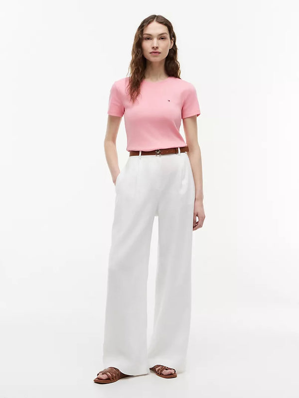 Tommy 女生 圓領 小logo短T