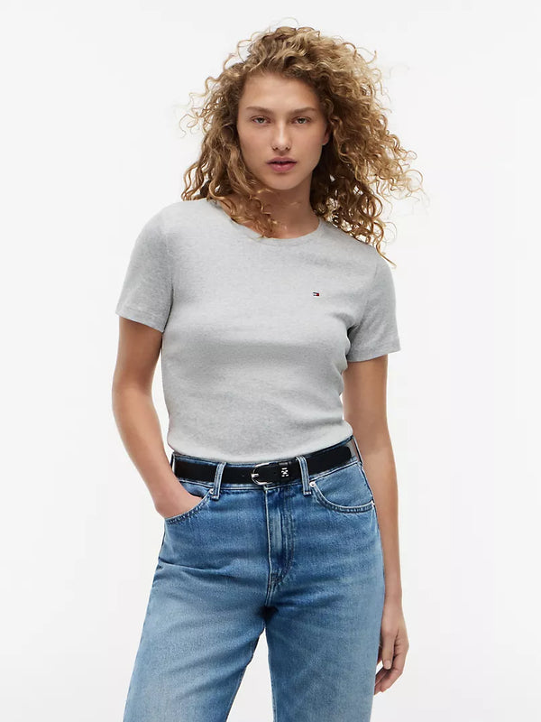 Tommy 女生 圓領 小logo短T