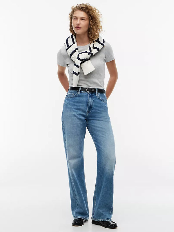 Tommy 女生 圓領 小logo短T