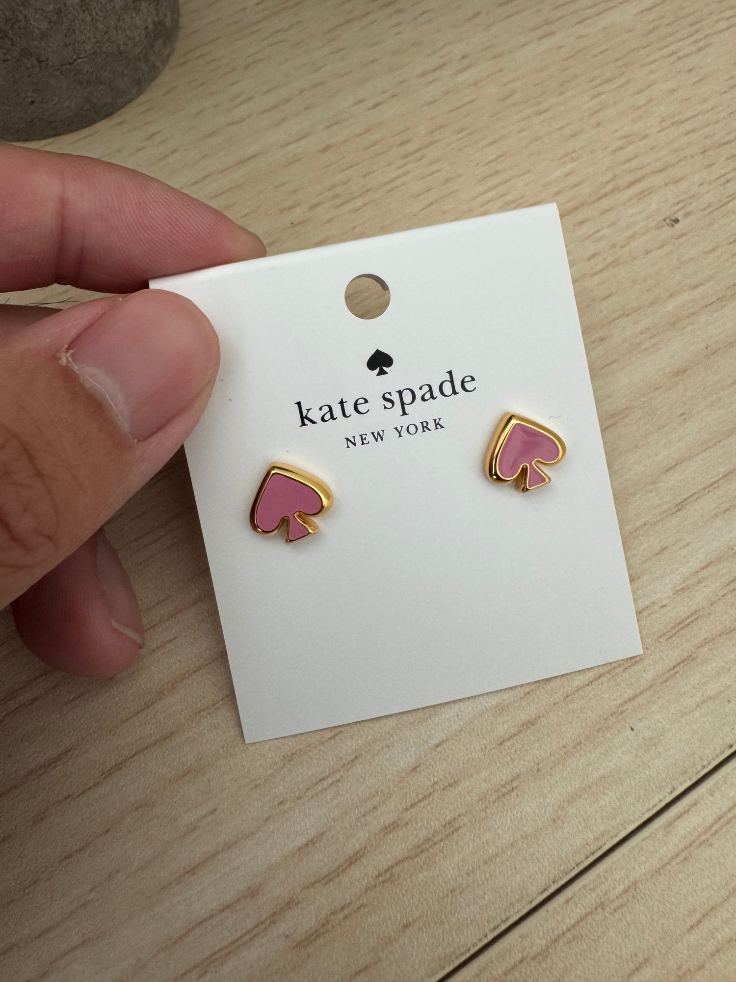 KS outlet 粉色黑桃耳針