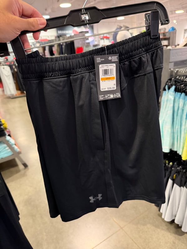 UA 男生 運動短褲 黑色 XL