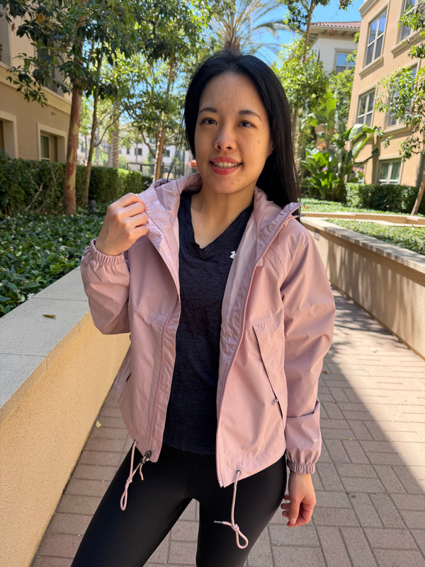 北臉專櫃 女生 Antora 防水外套 裸粉