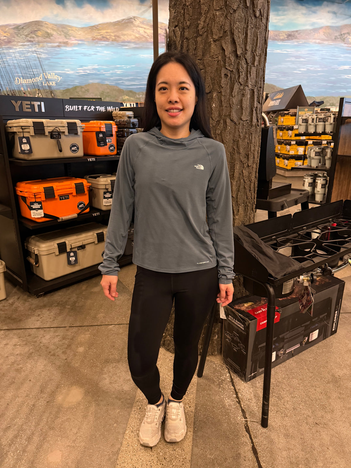 北臉專櫃 Jaida 防曬口袋Legging - 黑色