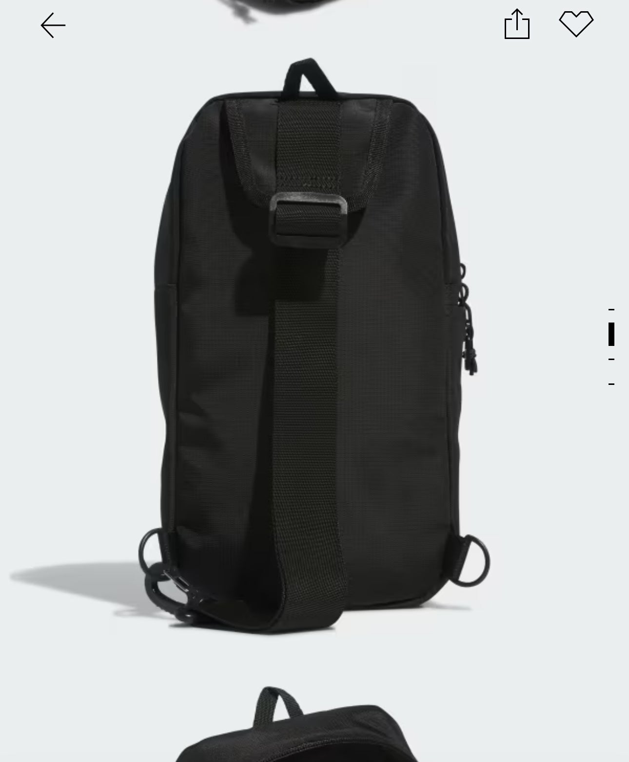 Adidas 三葉草單肩包 黑色