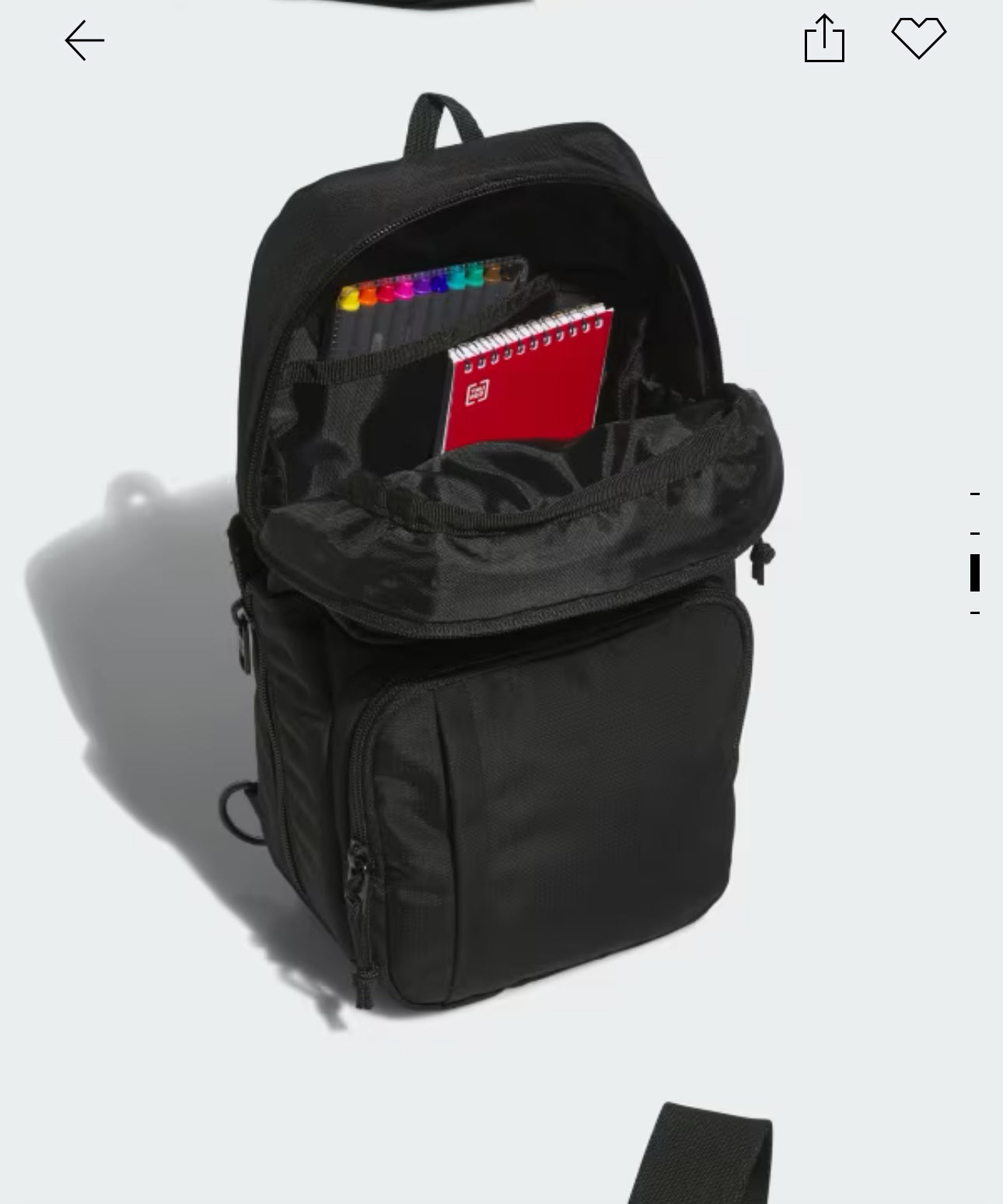 Adidas 三葉草單肩包 黑色
