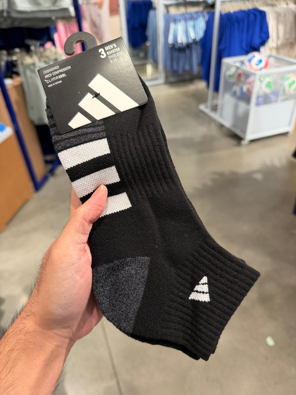 Adidas 男生 快乾短襪 三雙組