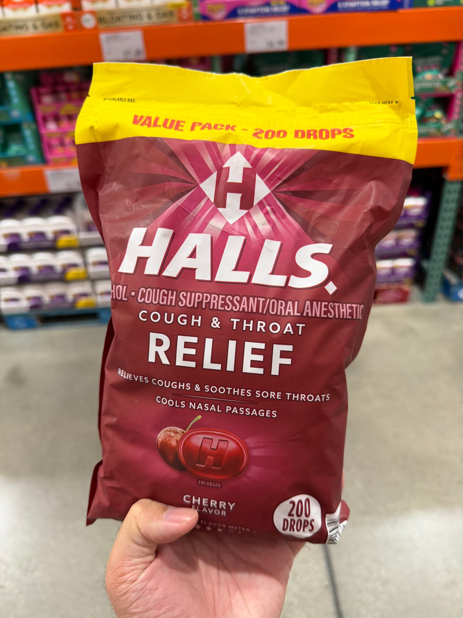 Costco Halls 喉糖 櫻桃口味 200顆