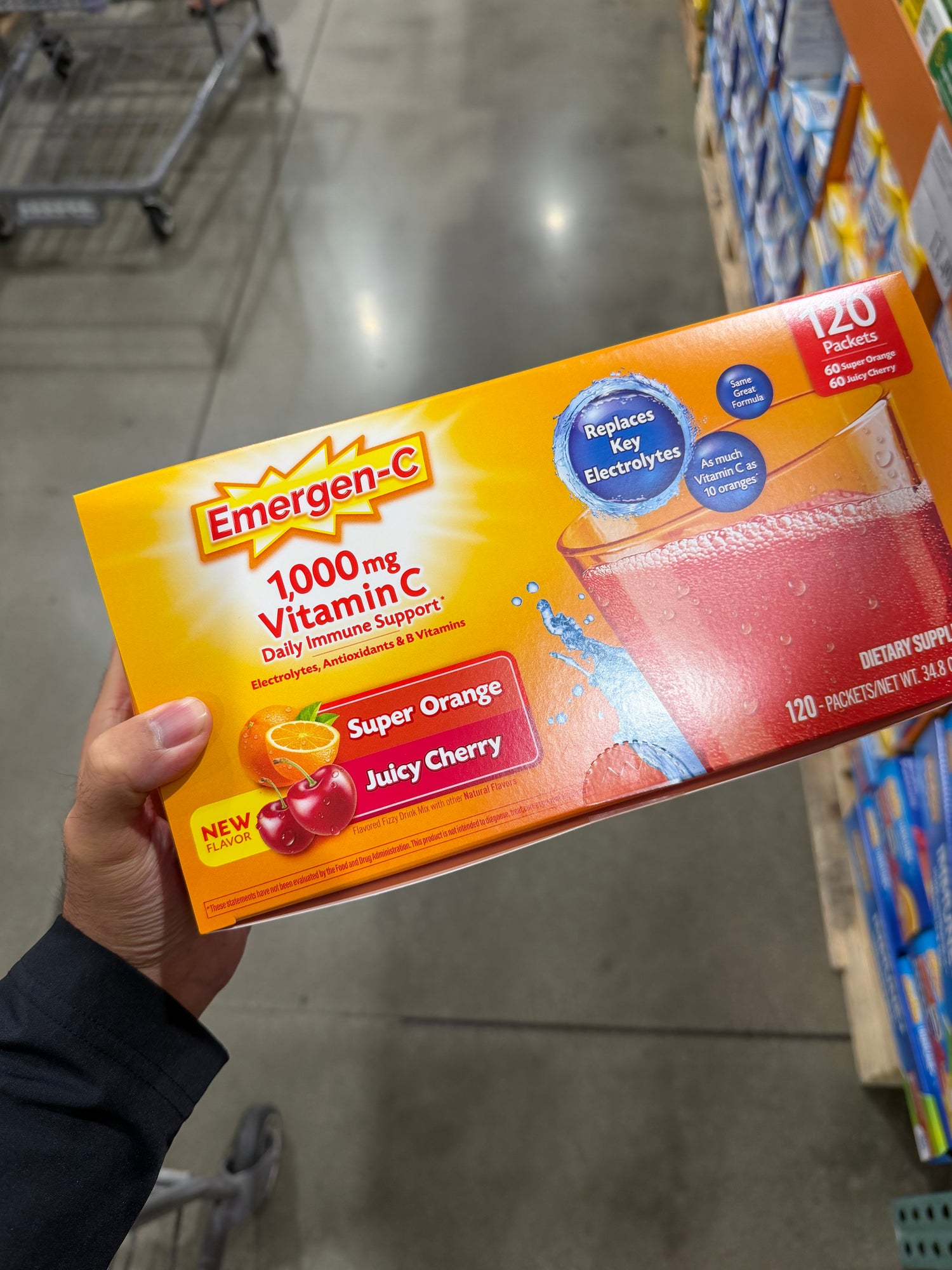 Costco Emergen-C 1000mg 維他命c發泡粉 120包