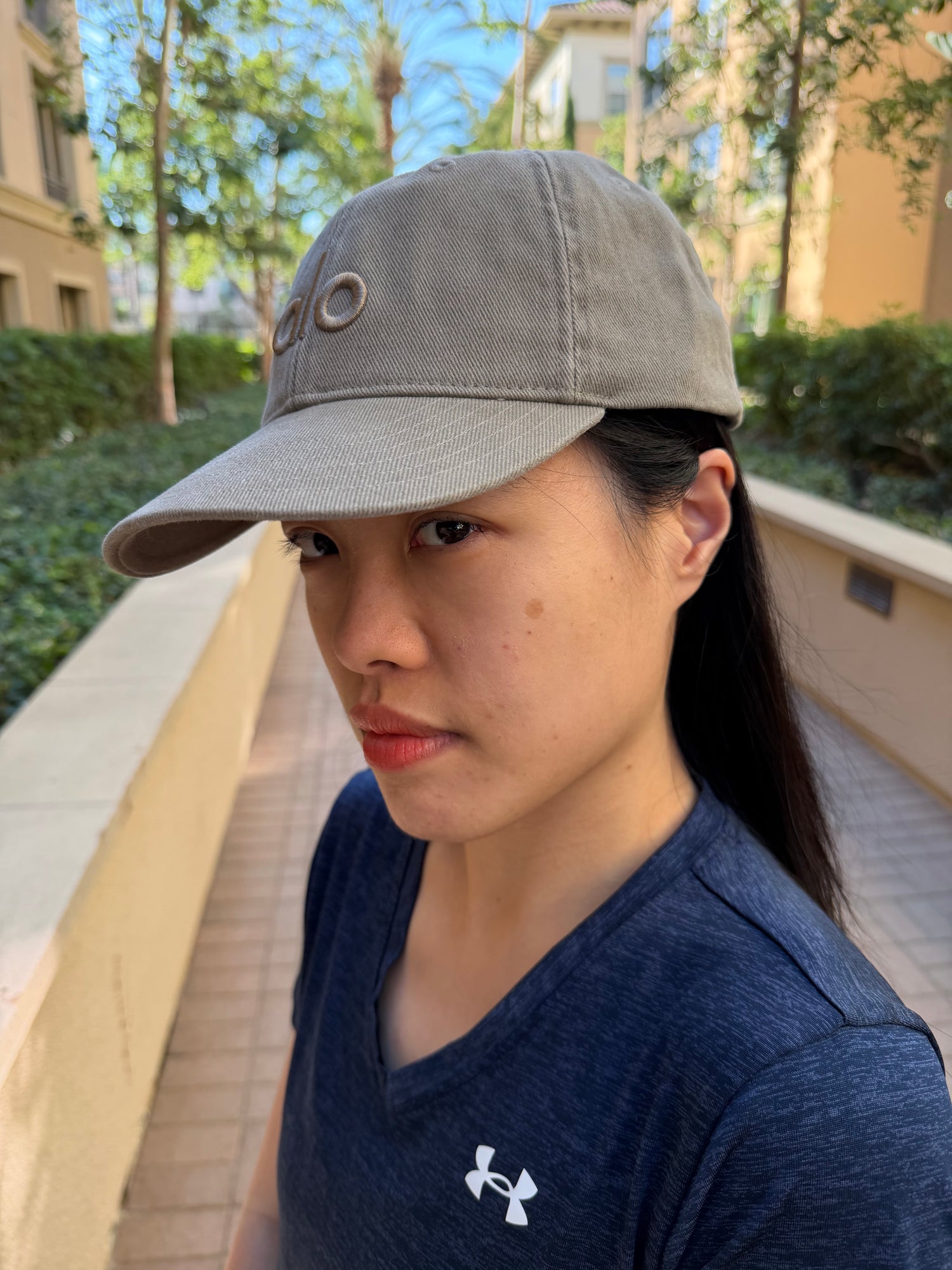 Alo 水洗棒球帽 淺可可