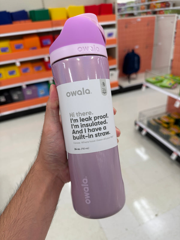 Owala 經典輕鬆喝不銹鋼吸管保溫水壺 珠光系列