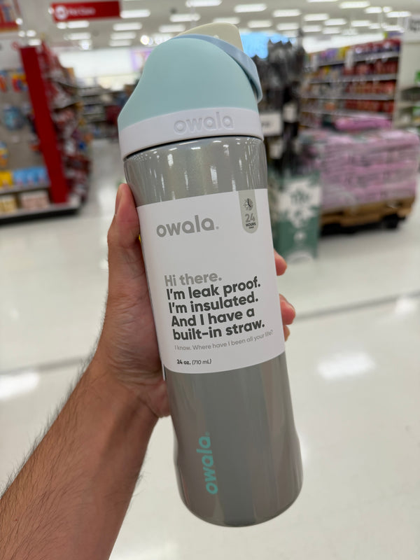 Owala 經典輕鬆喝不銹鋼吸管保溫水壺 珠光系列