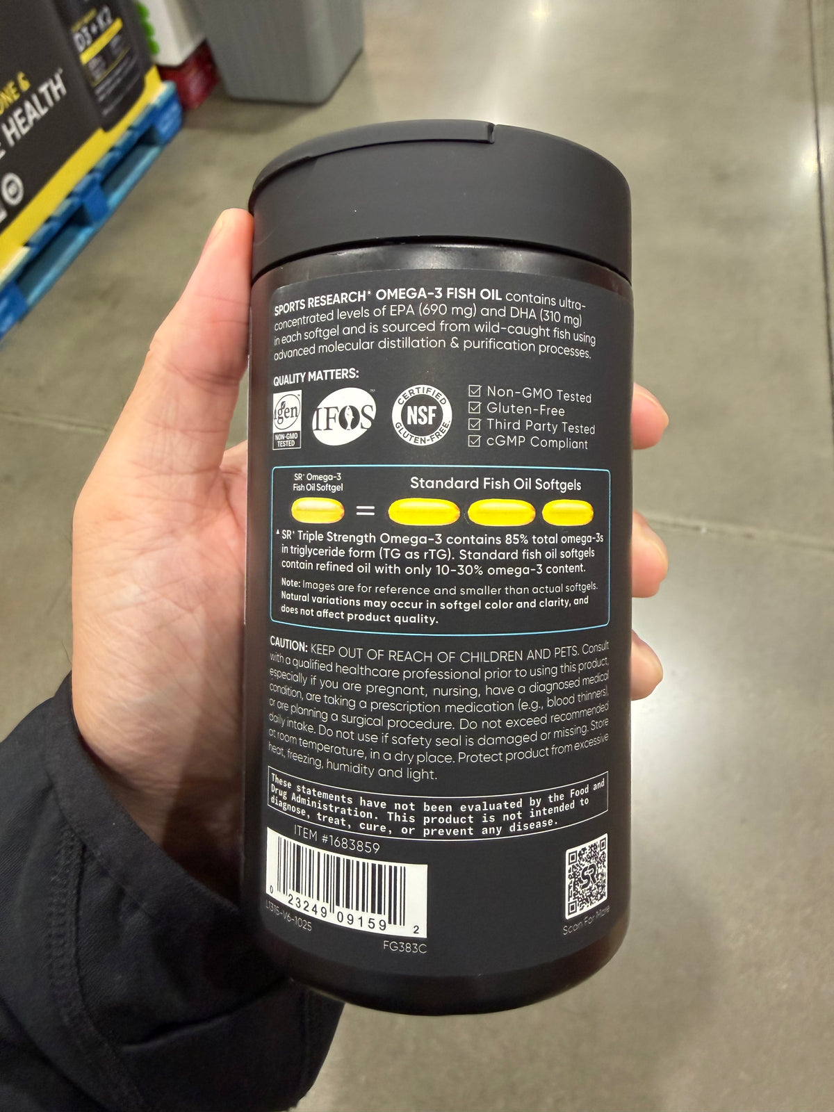 Costco Sports Research - 魚油 - 150顆