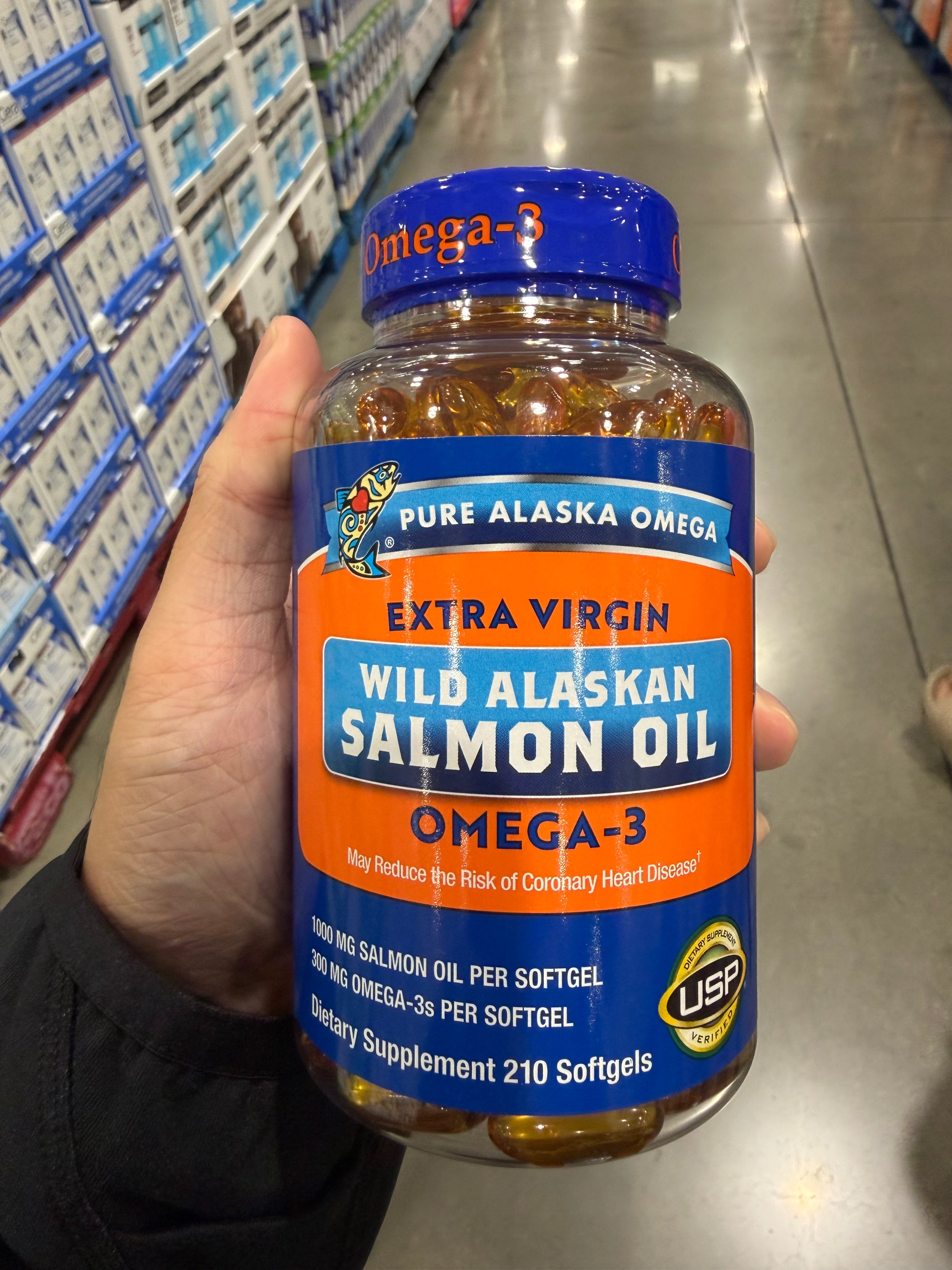 Costco Pure Alaska Omega - 鮭魚魚油 - 210顆