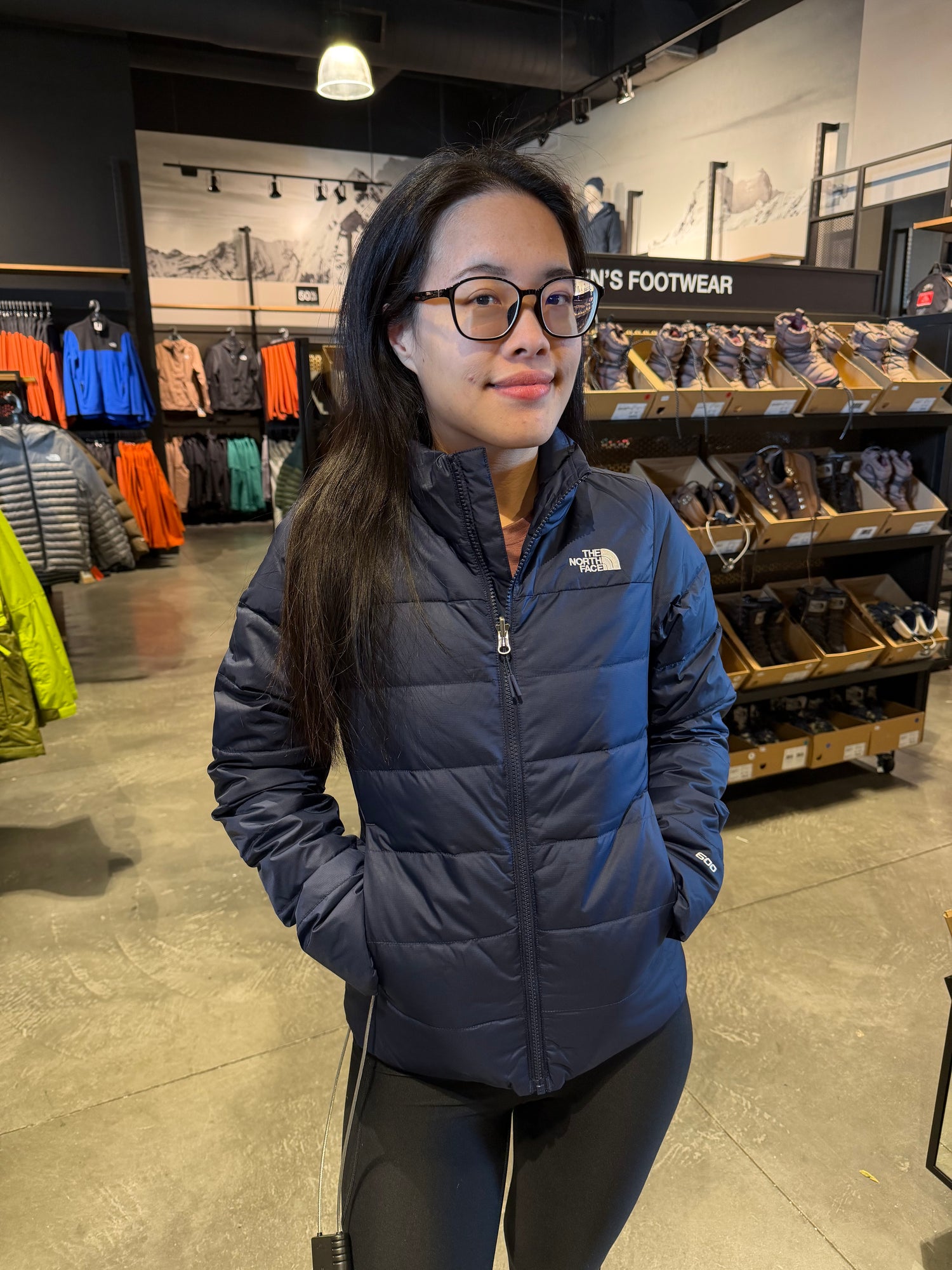 北臉 女生 好收納真羽絨外套 600