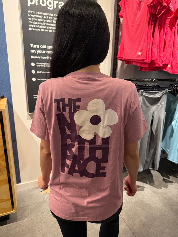 北臉 女生 花花logo 短T