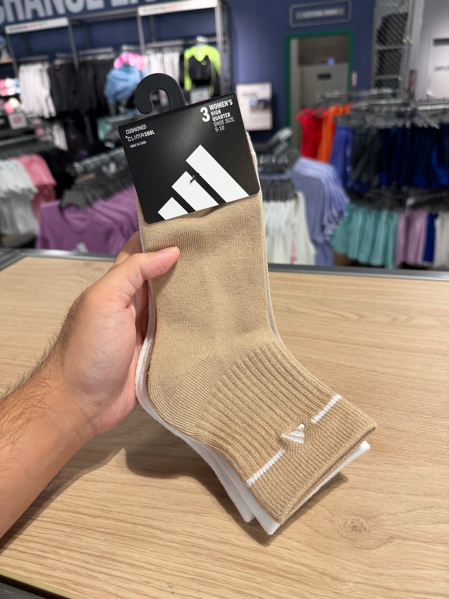 Adidas Climacool 女生中高筒襪三入組 - 5160065