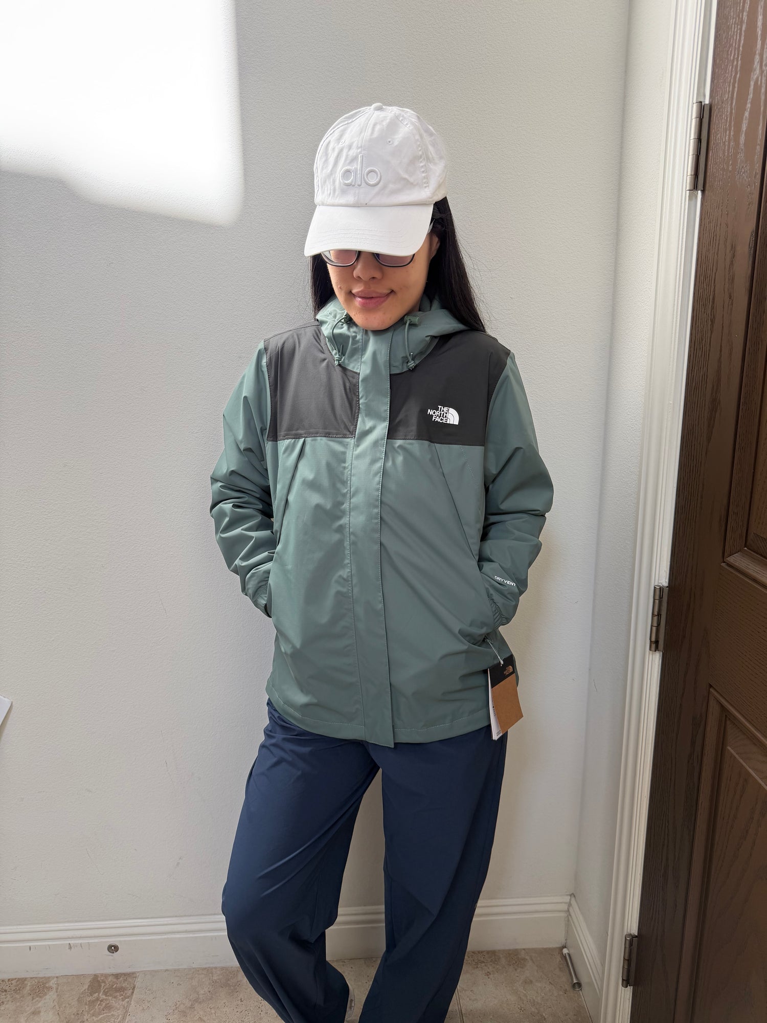 北臉專櫃 女生 Antora 三合一 探險綠 S