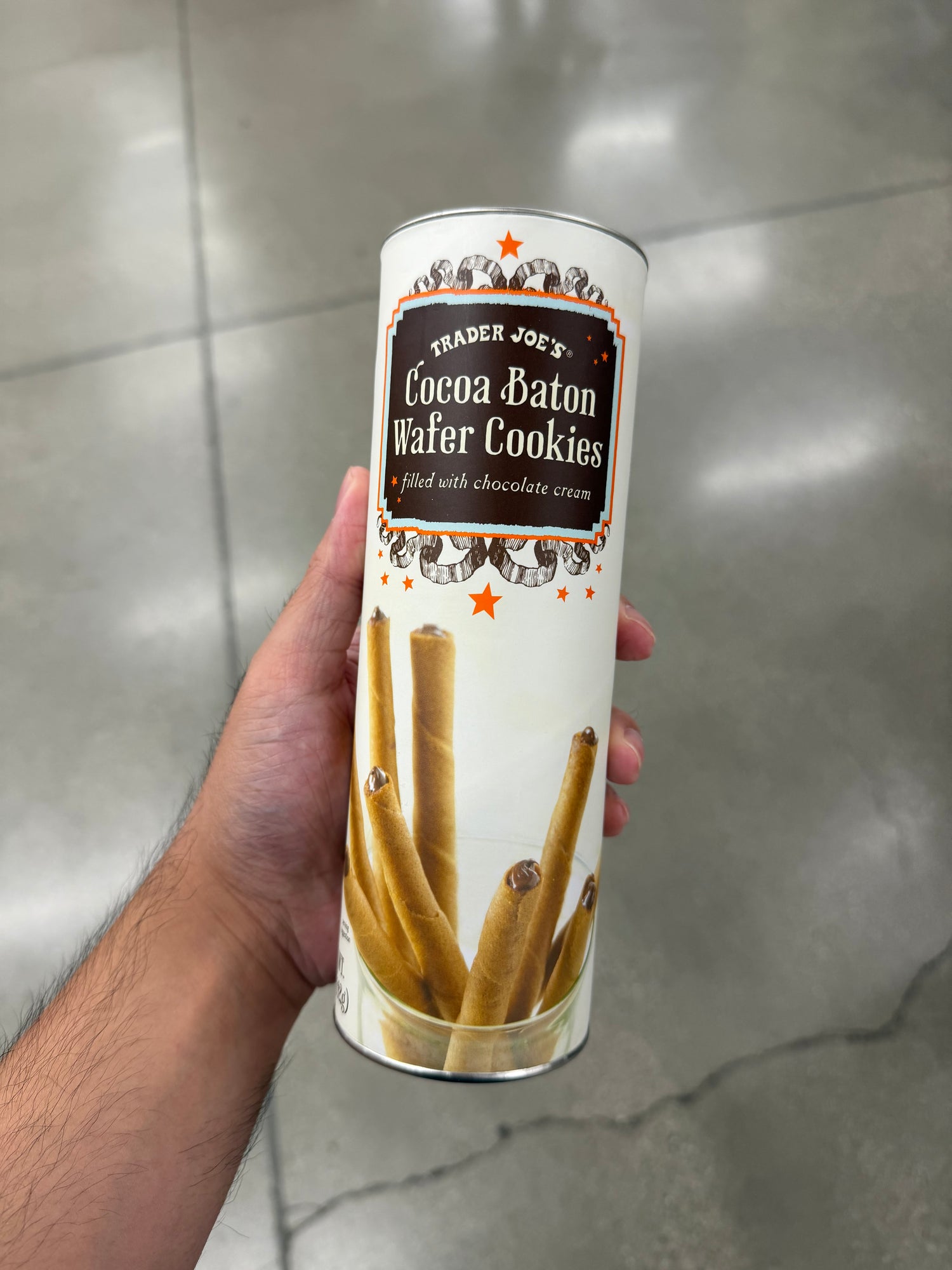 TJ 超好吃巧克力脆笛酥 142g