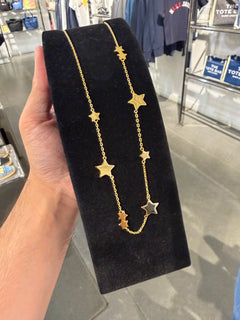 MJ outlet 星星項鍊 金色