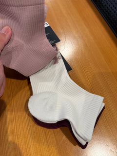 UA 女生 Playup短襪三入組 - 玫瑰色系 - 673