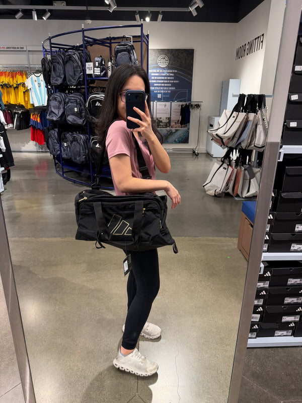 Adidas 旅行必備 旅行袋 - 黑金