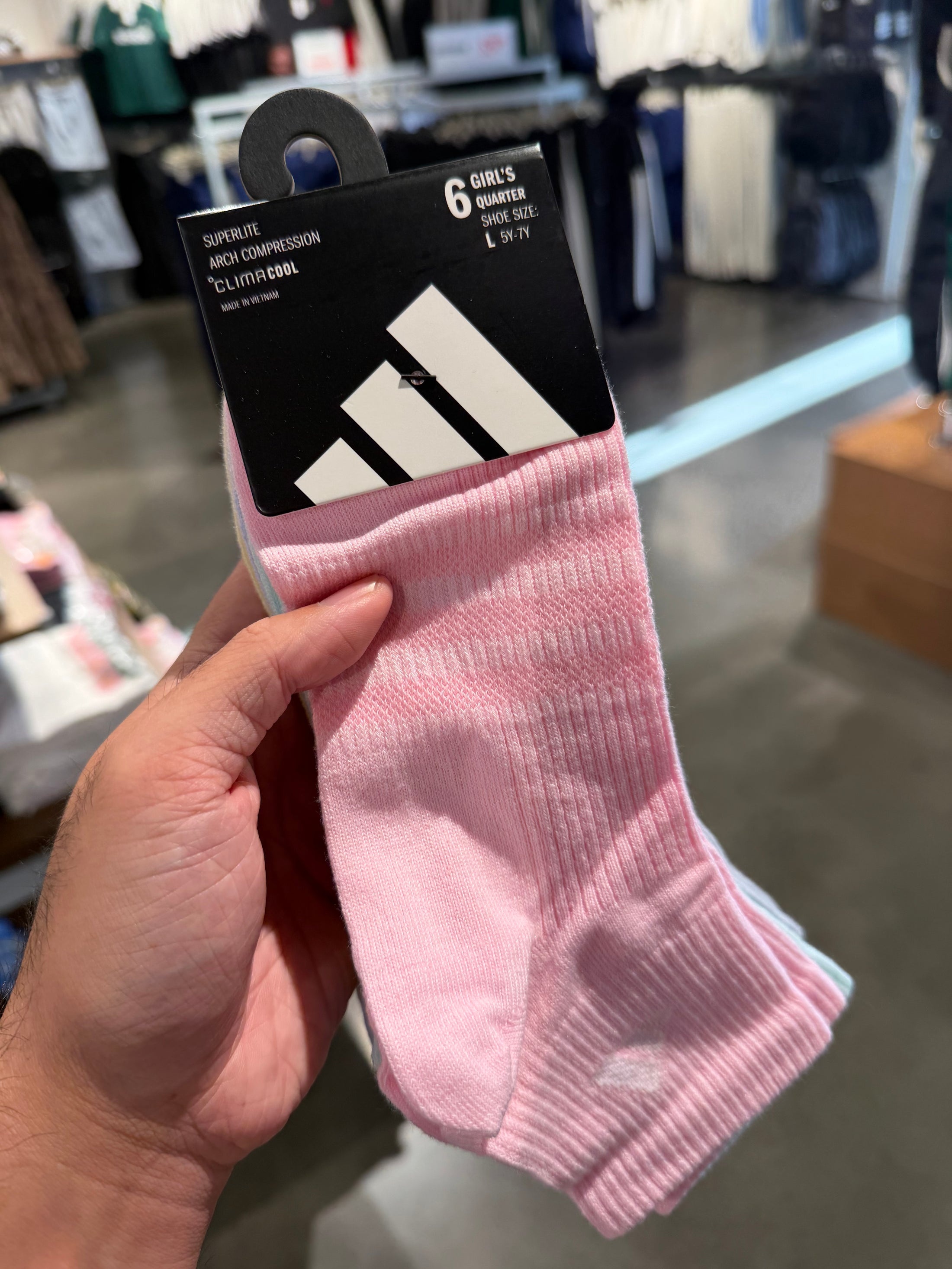 Adidas 襪子六入組 - 短襪 - 馬卡龍色