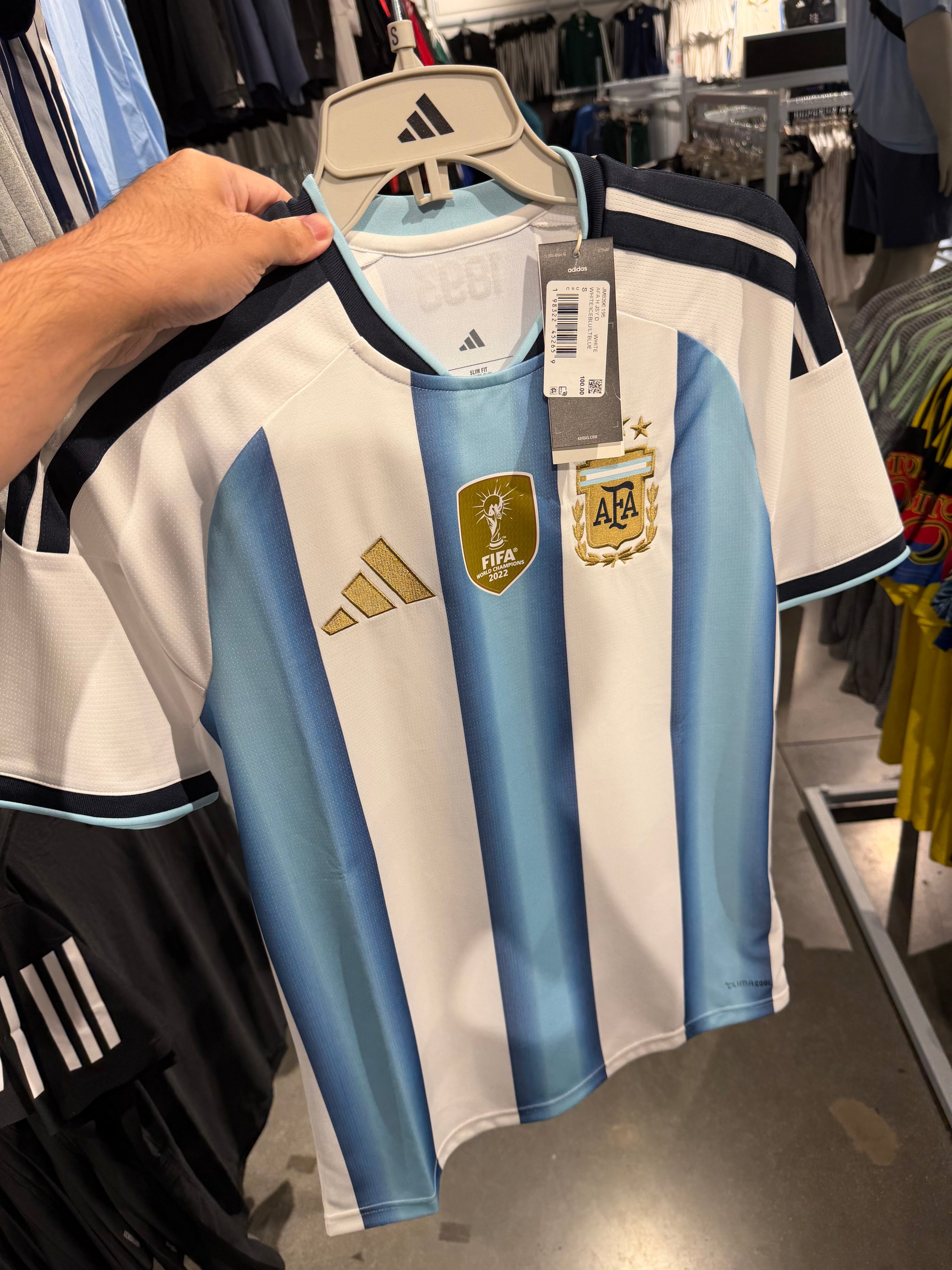 Adidas 男生 球迷版世界盃短T - 阿根廷