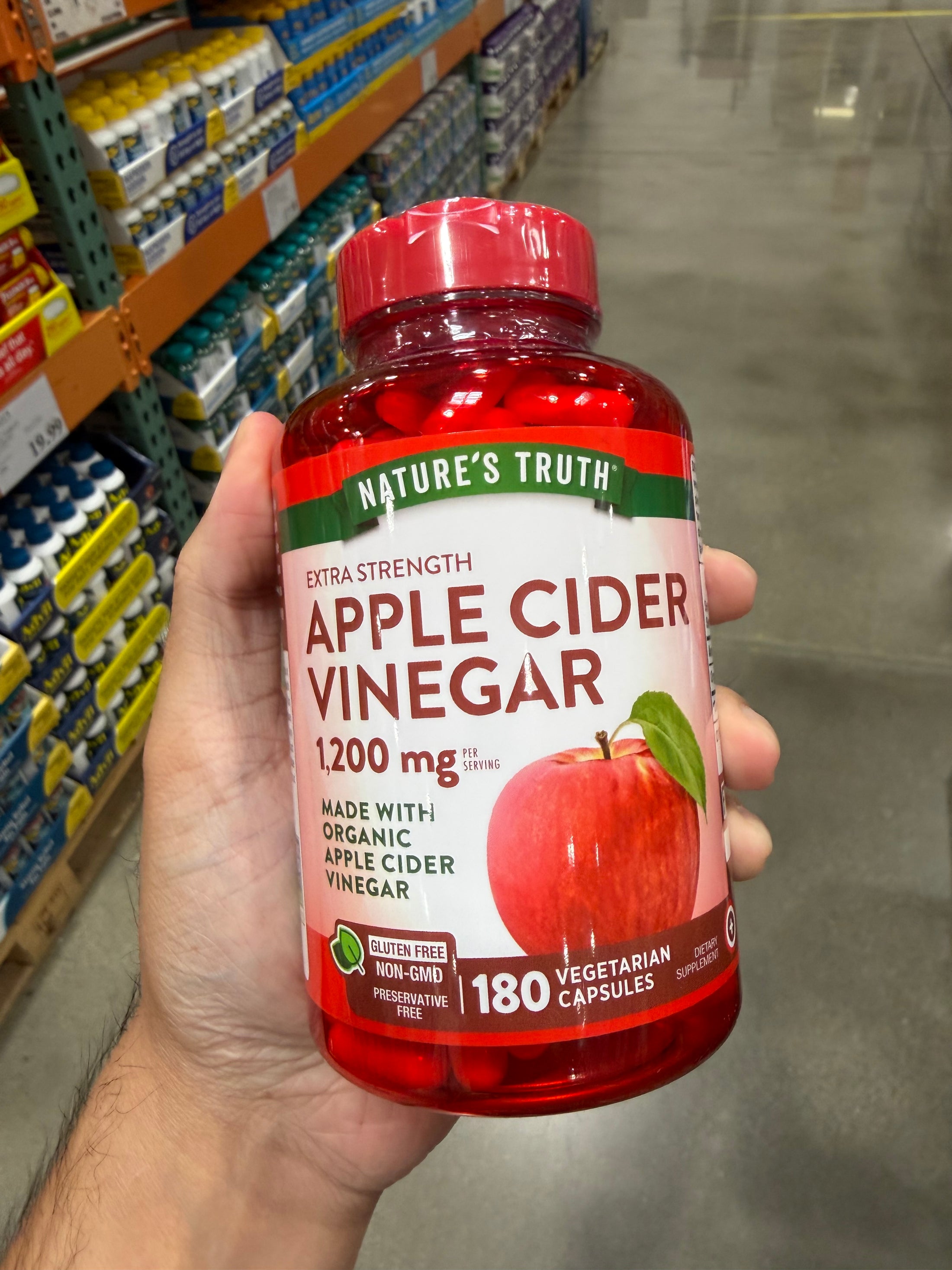 Costco Natures Truth - 有機蘋果醋膠囊 - 180顆