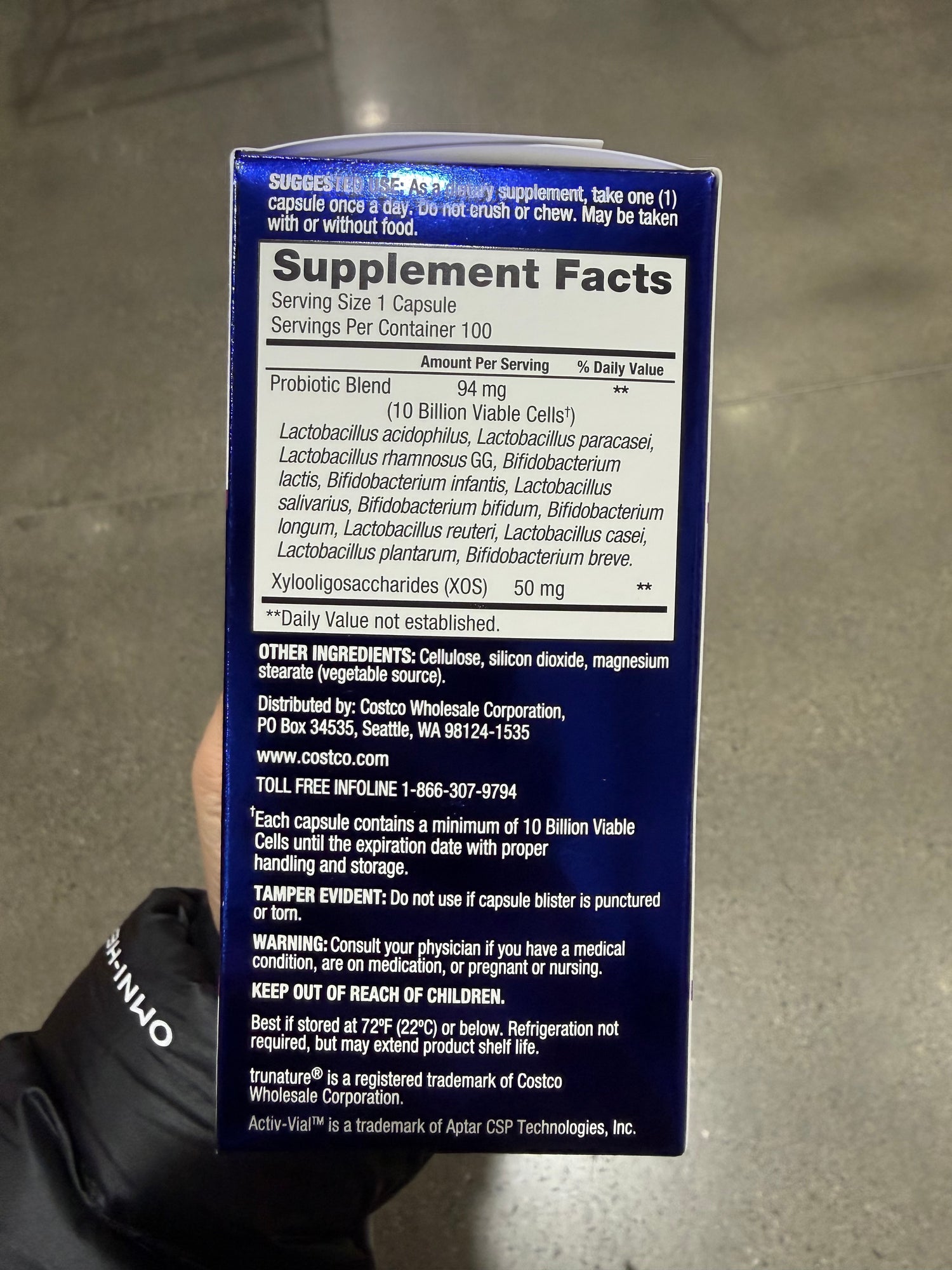 Costco trunature 益生菌 100顆