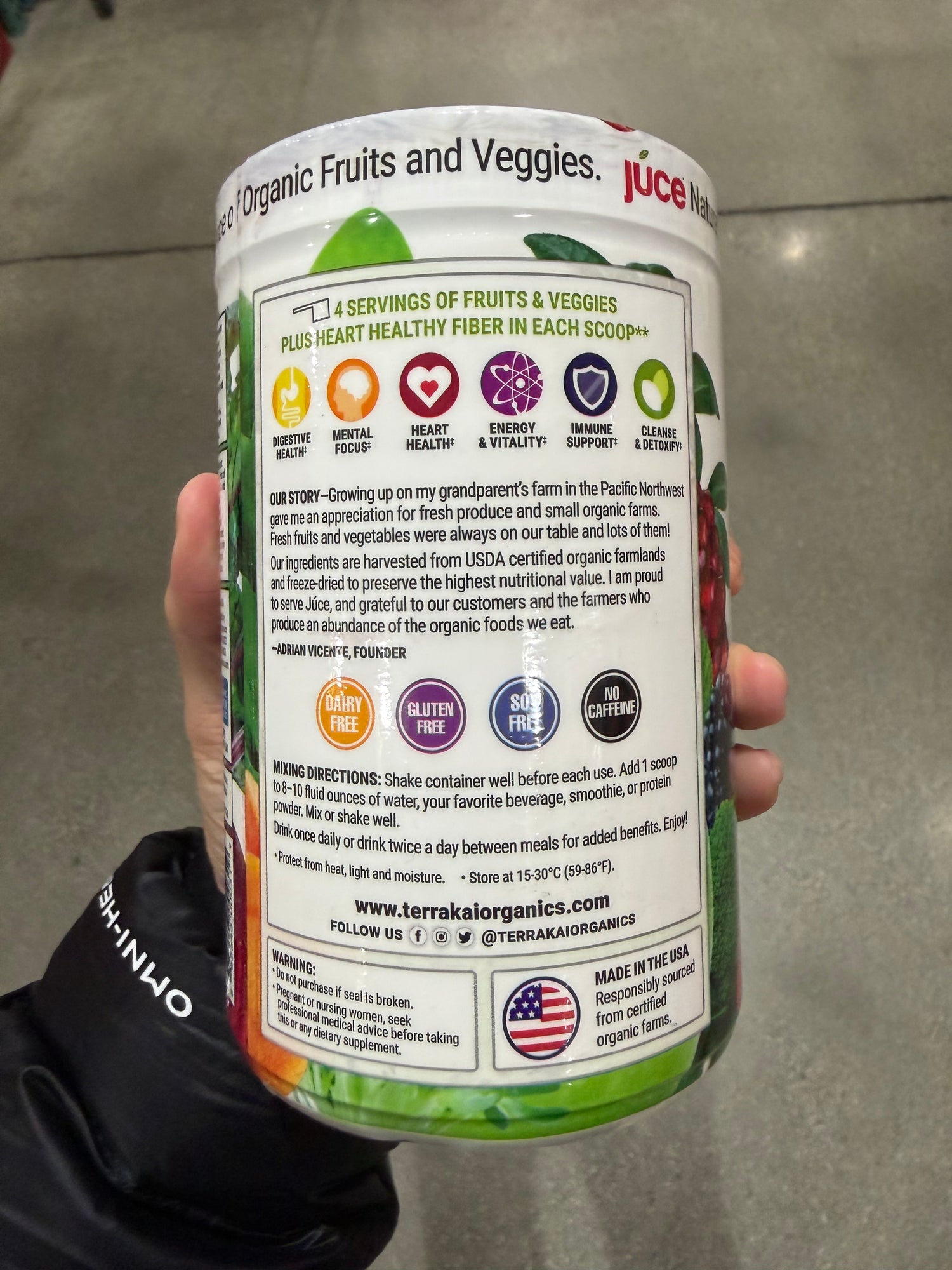 Costco Terra Kai Juce 健康有機蔬果汁粉 - 345g